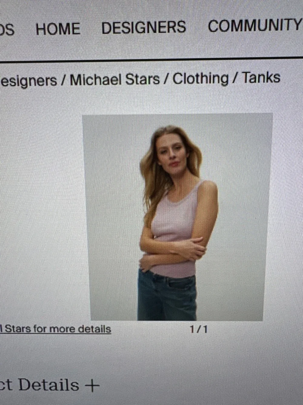 Michael Stars Cassie tank M Sachet